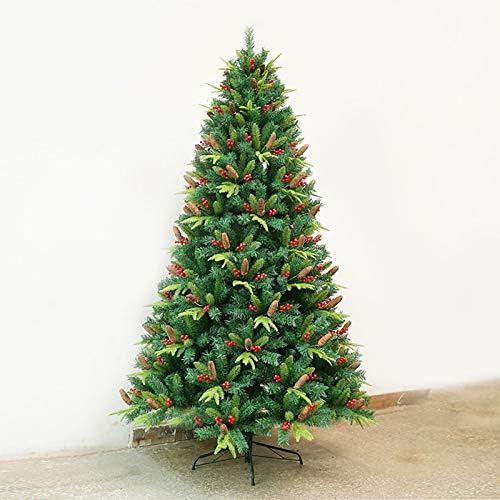 DULPLAY 6.8 ft PE Mesterséges karácsonyfa,a Toboz, Bogyós Díszek, úgy Érzem, Igazi Karácsonyi Fa,Fém Állvány