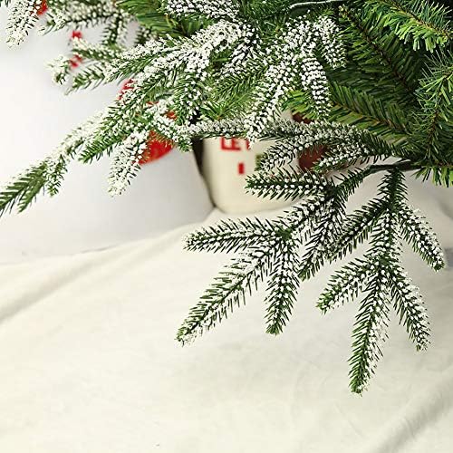 DULPLAY PVC Mesterséges Fenyő karácsonyfa Világít Csuklós Karácsony Fa, Fém Állvány Közgyűlés Összehajtható