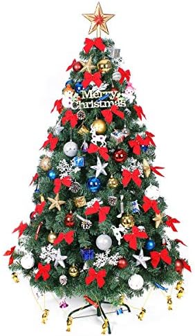 XFXDBT 5.9 ft Zöld Karácsony Fa, Fém Állvány,Mesterséges Reális Természetes Ágak Fenyő Karácsonyi Fenyő