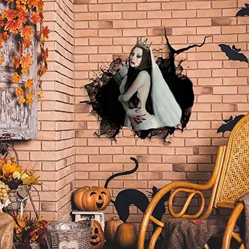 Halloween Horror, 3D Matricák Halloween Halloween Ördög 3D Fali Matricák Horror Matricák Eldobható a