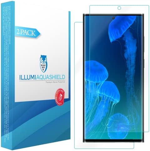 ILLUMI AquaShield képernyővédő fólia Kompatibilis a Samsung Galaxy S22 Ultra (2 Csomag) Nem-Buborék a