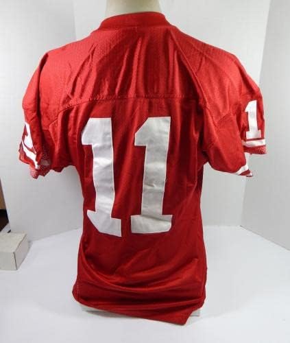 1990-es években San Francisco 49ers 11 Játék Kiadott Piros Mez 44 DP32929 - Aláíratlan NFL Játék Használt
