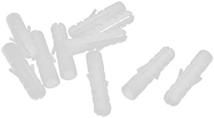X-mosás ragályos 10db Fehér Műanyag 8 mm 5/16 Átmérőjű Fali Terjeszkedés Bolt Betét(10 piezas de plástico