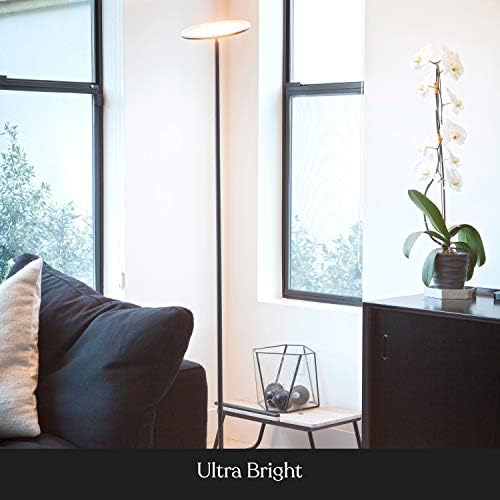 Brightech Ég Színek – Wi-Fi színváltó Torchiere LED állólámpa – Okos Álló Lámpa iOS, Android Távirányító