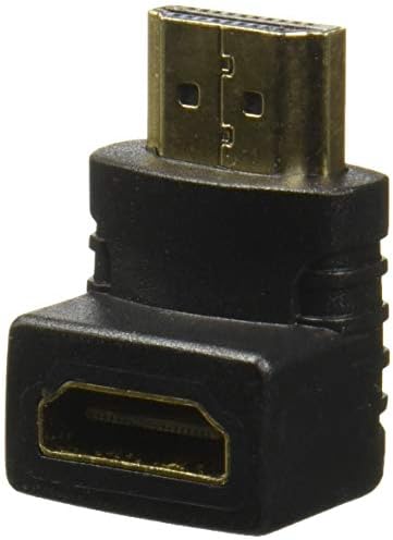 4xem HDMI derékszögű Adapter 19 Tűs HDMI Típusú (F) 19 Tűs HDMI A Típus (M), Fekete (4XHDMIMF90)