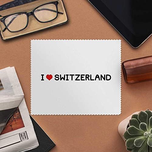 Azeeda 2 x 'Szeretem Svájc' Mikroszálas Lencse/Szemüveg Tisztító Kendők (LC00018090)