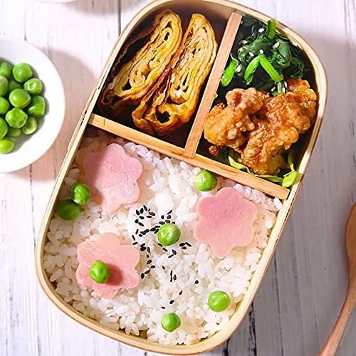ZXCFTG Ebédet Fa Bento Box Bento uzsonnás Doboz Fából készült Ebéd Konténerek Szíjak Felnőtt Piknik Hivatal
